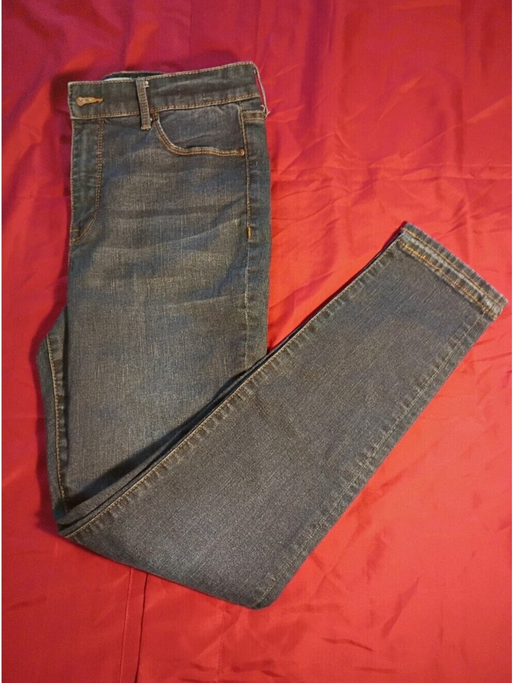 Social Standard by Sanctuary High-Rise Skinny Jeans - Dark Blue Denim